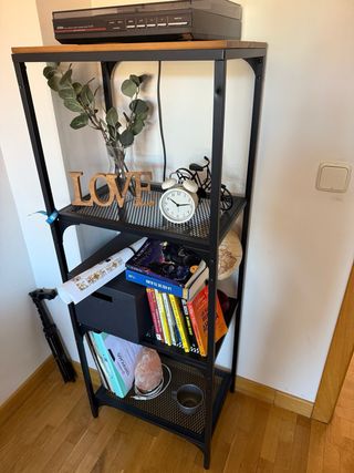 Estantería Diseño Industrial Madera y Metal