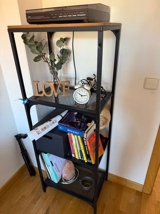 Estantería Diseño Industrial Madera y Metal