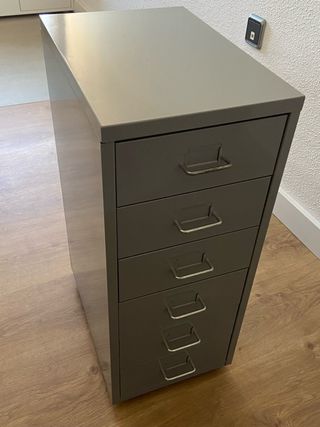 Cajonera Metálica Gris Ikea