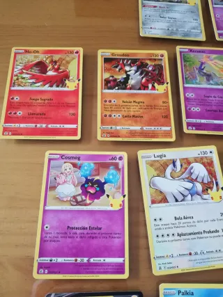 Lote Cartas Pokémon 25 Aniversario