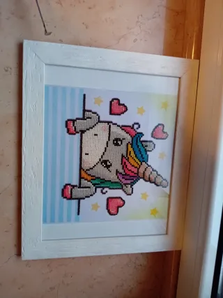 Quadro Diamond Painting Unicorno 30x36