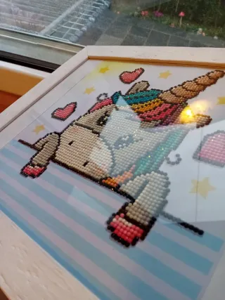 Quadro Diamond Painting Unicorno 30x36