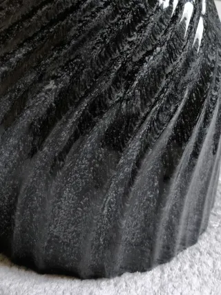 GRAN MACETERO CERÁMICA AZUL JASPEADO GRANDE