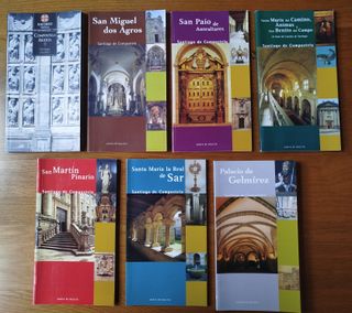 5€ x libro. Guias iglesias de Santiago. Historia.