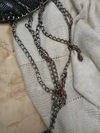 Borsa Stella McCartney nera e argento