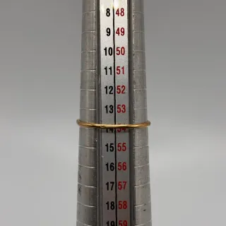 00462 ANILLO CORAZON CON PIEDRA DE ORO DE 18K-T14