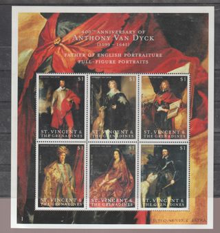 Bloque de sellos Van Dyck Saint Vincent & Grenadin