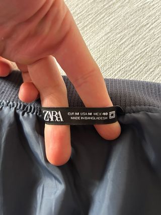 Cazadora Zara Ligera Azul Talla M