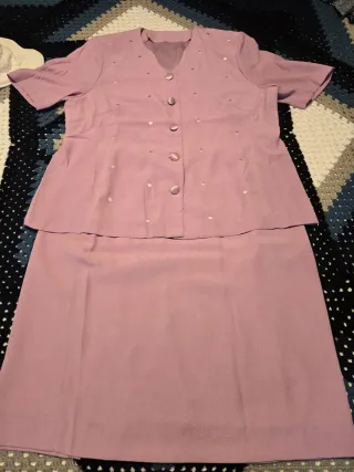 Traje de fiesta mujer rosa talla XL