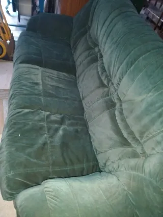 Sofá de 3 plazas de terciopelo