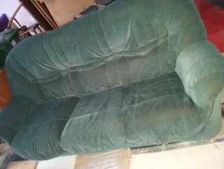 Sofá de 3 plazas de terciopelo