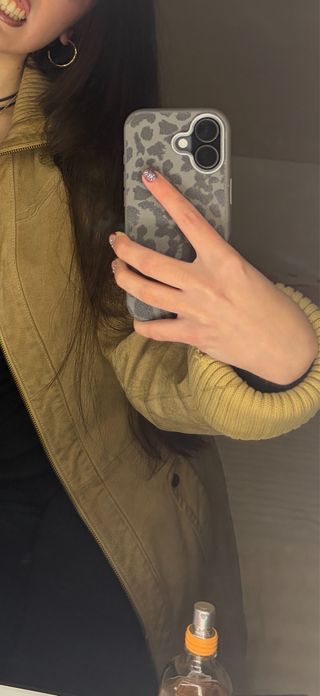 Funda iPhone Gris Leopardo