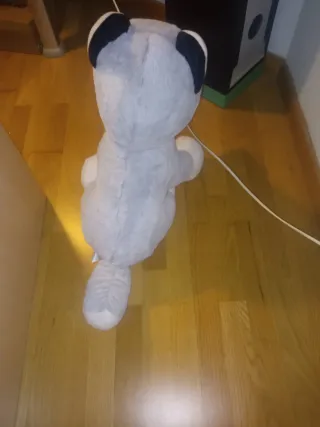 Peluche Husky Azul y Gris