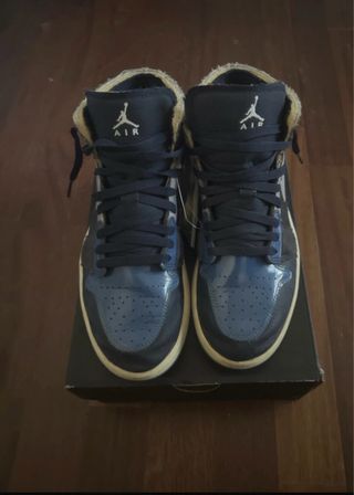 Nike Air Jordan 1 Mid SE Craft Beige/Blu