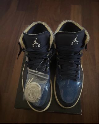 Nike Air Jordan 1 Mid SE Craft Beige/Blu