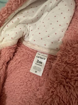 Buzo de invierno de pelo rosa carters