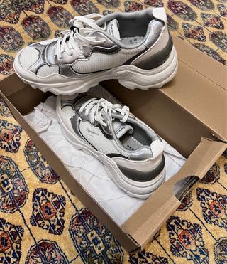 Zapatillas Pepe Jeans Plata/Blanco
