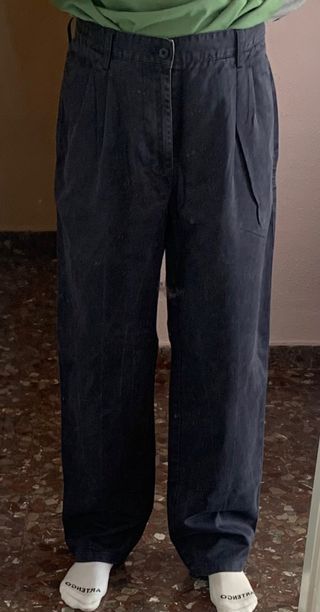 Pantalón Chino Ancho Avirex Azul Talla 34 US