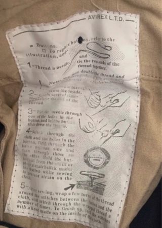 Pantalón Chino Ancho Avirex Azul Talla 34 US