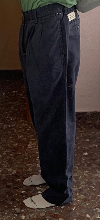Pantalón Chino Ancho Avirex Azul Talla 34 US