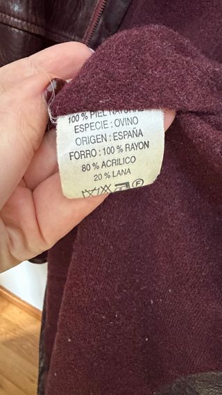 Chaqueta Piel Ovina Carlos Curiel Marrón Hombre