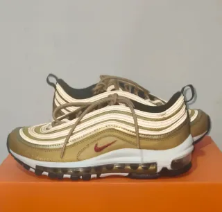 Zapatillas Nike Air Max, mujer, doradas, t. 37.5