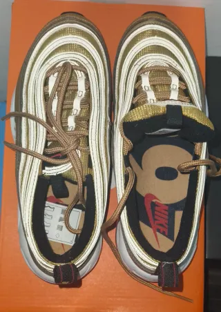 Zapatillas Nike Air Max, mujer, doradas, t. 37.5