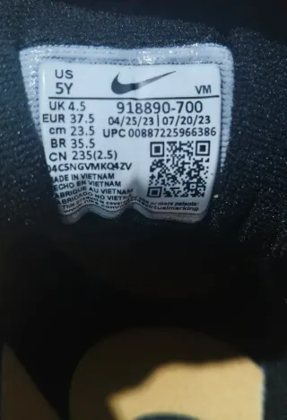 Zapatillas Nike Air Max, mujer, doradas, t. 37.5