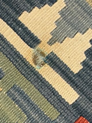 Tappeto Kilim Geometria Cotone Lana