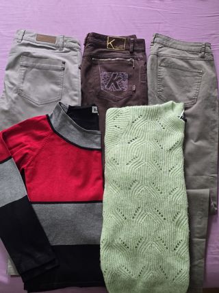 LOTE DE ROPA PARA CHICA TALLA L : 5 ARTÍCULOS