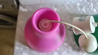 Lámparas de techo (rosa y verde)