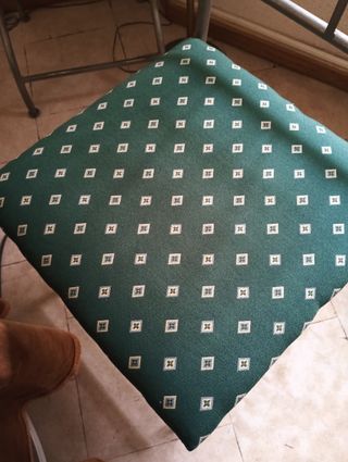 Conjunto 6 sillas forja tapizadas