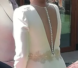 Vestido de Novia Largo con Cola