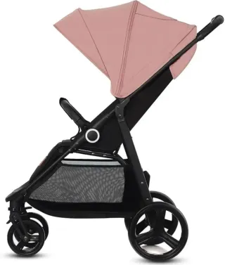 Silla de paseo bebé rosa y negra