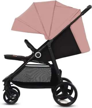 Silla de paseo bebé rosa y negra