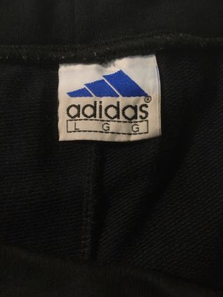 Pantalón campana Adidas vintage mujer negro retro