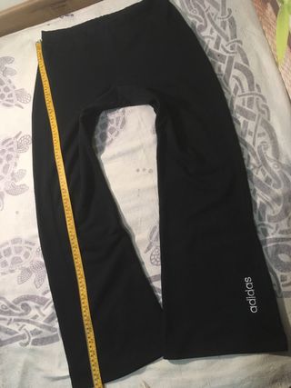 Pantalón campana Adidas vintage mujer negro retro