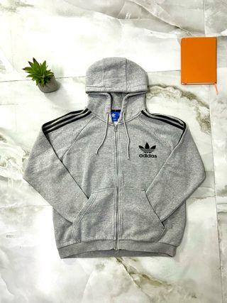 Felpa Adidas invernale uomo grigia