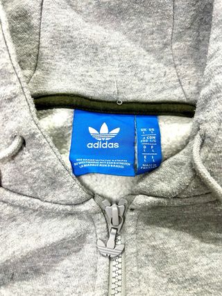 Felpa Adidas invernale uomo grigia