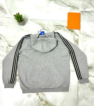 Felpa Adidas invernale uomo grigia