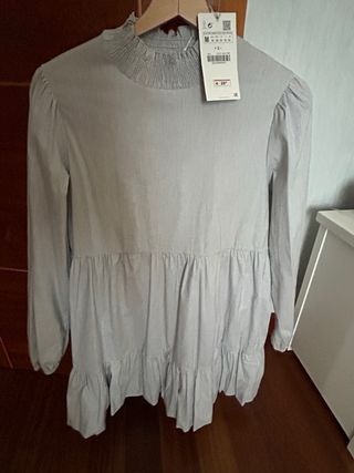 Vestido Zara gris sin usar Talla M