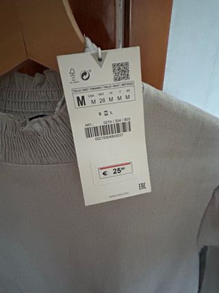 Vestido Zara gris sin usar Talla M