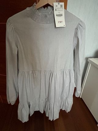 Vestido Zara gris sin usar Talla M