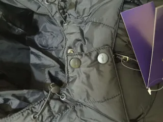 Abrigo Ralph Lauren Negro con Capucha