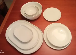 Vajilla Bidasoa 56 piezas Porcelana Blanca