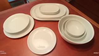 Vajilla Bidasoa 56 piezas Porcelana Blanca