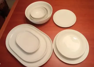 Vajilla Bidasoa 56 piezas Porcelana Blanca