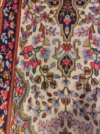 Passatoia Persiana Kirman Beige Multicolor