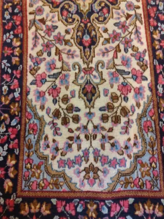 Passatoia Persiana Kirman Beige Multicolor