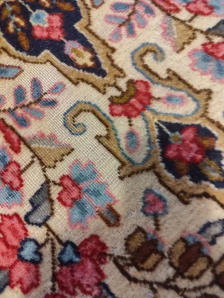 Passatoia Persiana Kirman Beige Multicolor